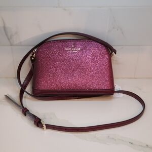 Kate Spade Pink Glitter Crossbody Bag